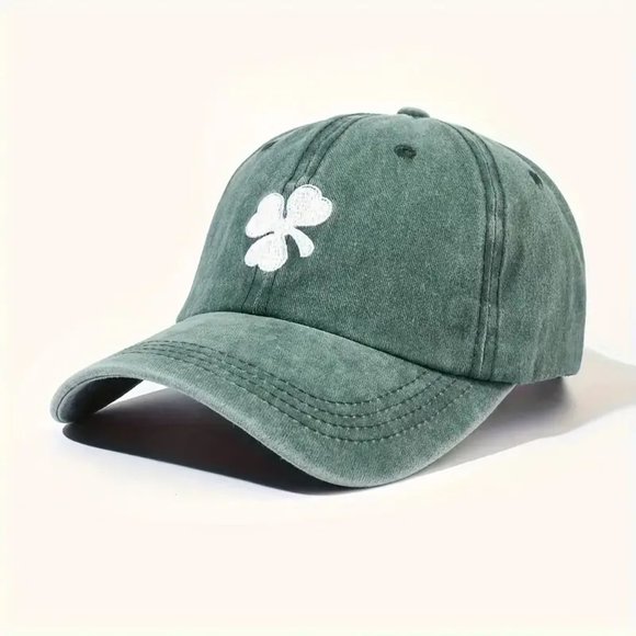 St Patrick's Day Green Clover Baseball Hat Cap Lucky Shamrock Irish NEW IN BAG - Picture 2 of 6